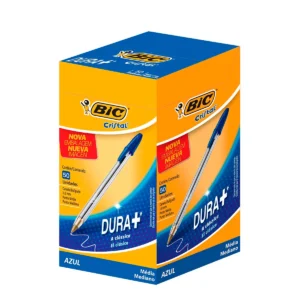 Caneta Esferográfica Bic Cristal Azul Dura+ – Caixa com 50 unidades – R$ 22,51 - material de escritório para atacado