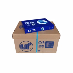 Papel Sulfite A4 UP 75g 210 x 297mm – Caixa com 10 Resmas (5000 Folhas) – R$ 116,13 - material de escritório para atacado