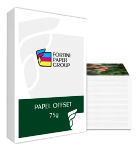 Papel Offset Fortini A4 75g – Pacote com 500 Folhas – R$ 23,00 - material de escritório para atacado